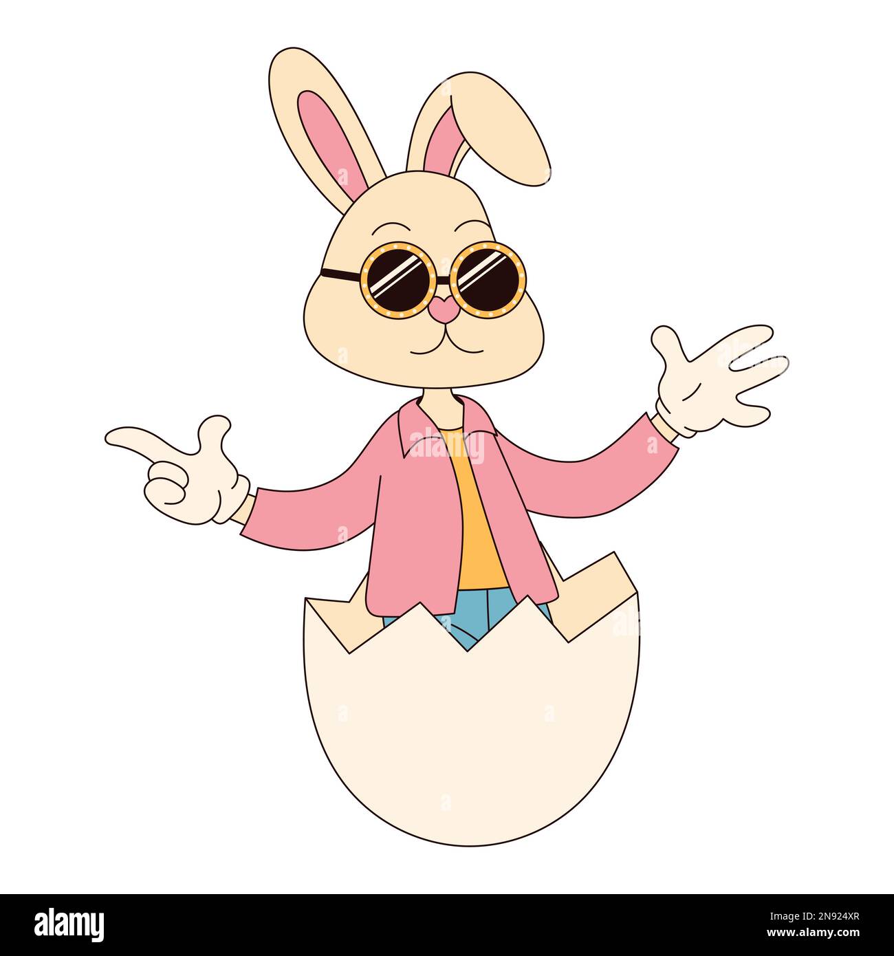 1960s easter egg hunt Stock Vector Images - Alamy