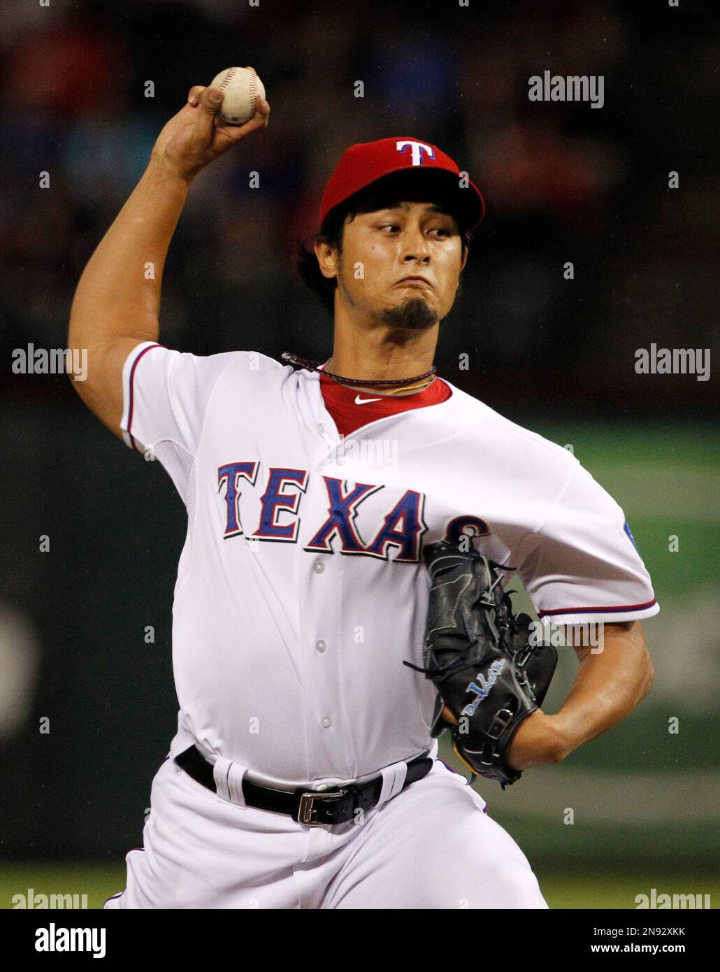 Yu Darvish at the Game Against the Seattle Mariners