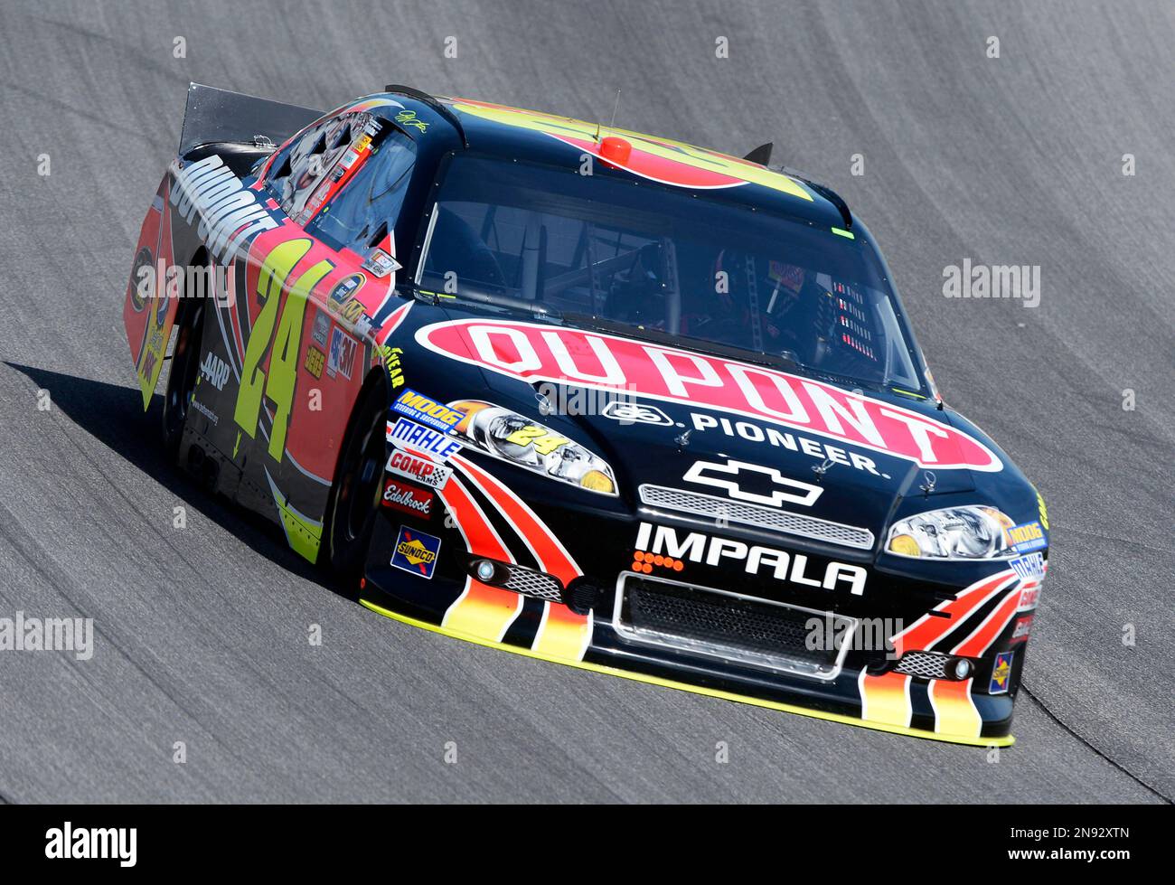 Jeff Gordon drives during practice for the NASCAR Sprint Cup