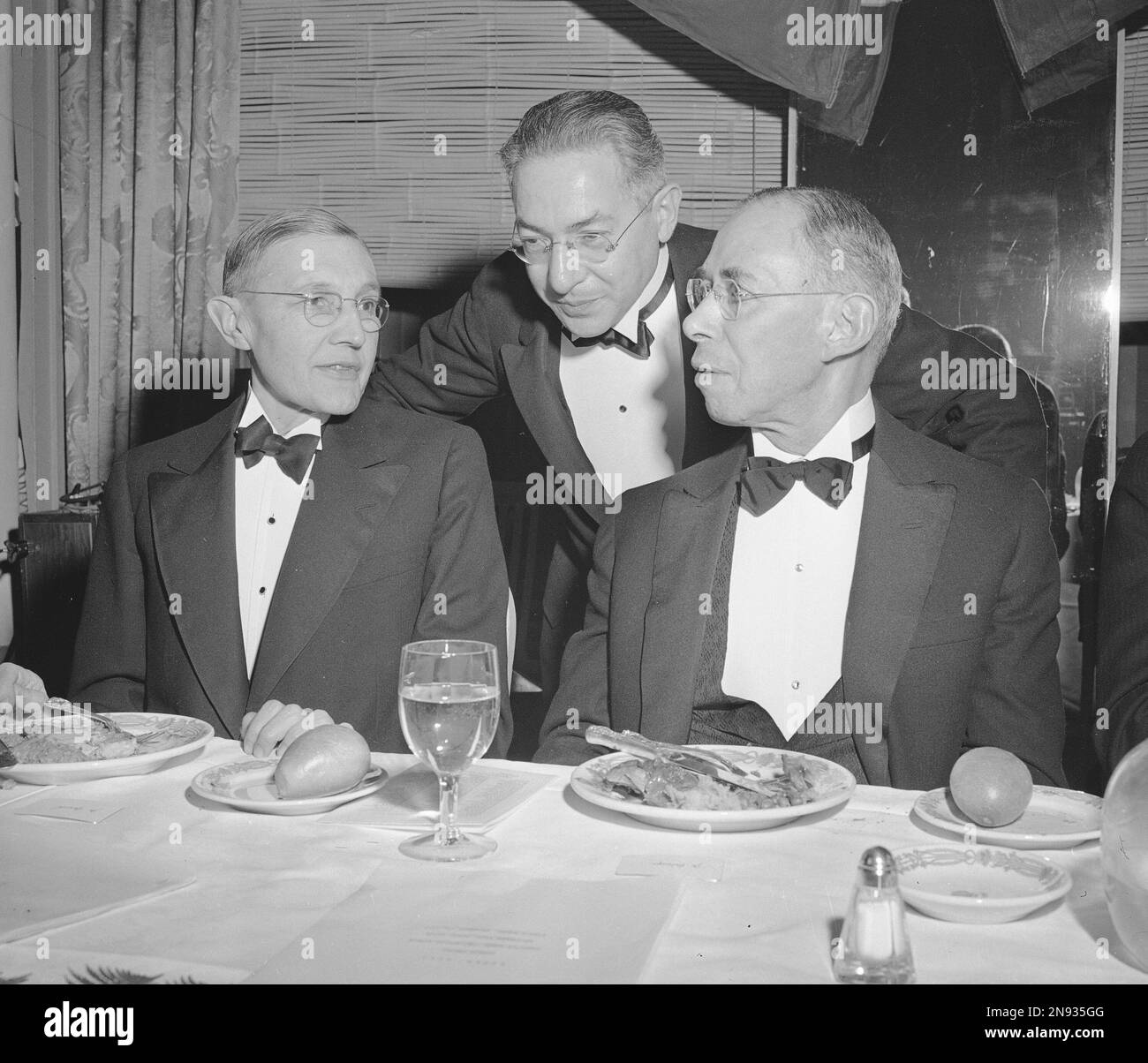 Nobel Prize winners, attending the fourth American Nobel Anniversary ...