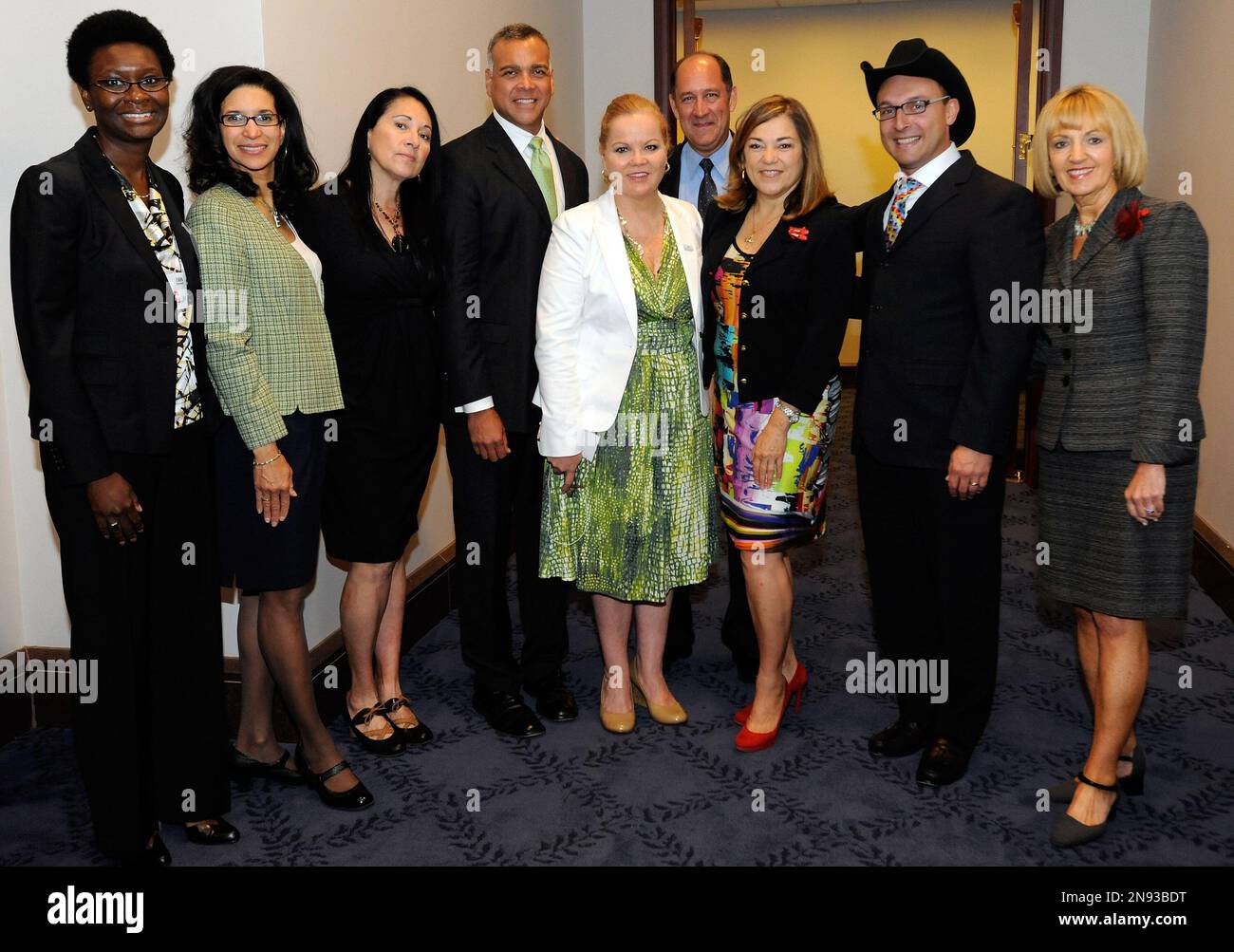 From left, Tara HoganCharles of Procter and Gamble, Dr. Sarita Arteaga