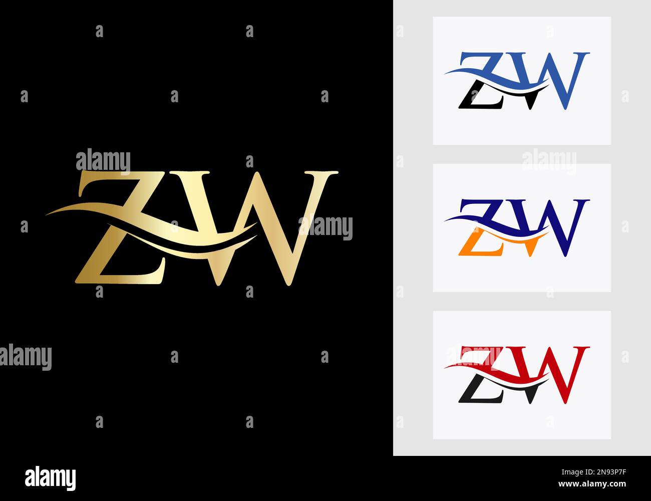 Letter zw Stock Vector Images - Alamy