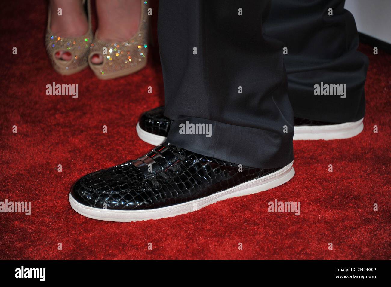 Quinton Aaron (shoe detail) attends InTouch Icons and Idols at the