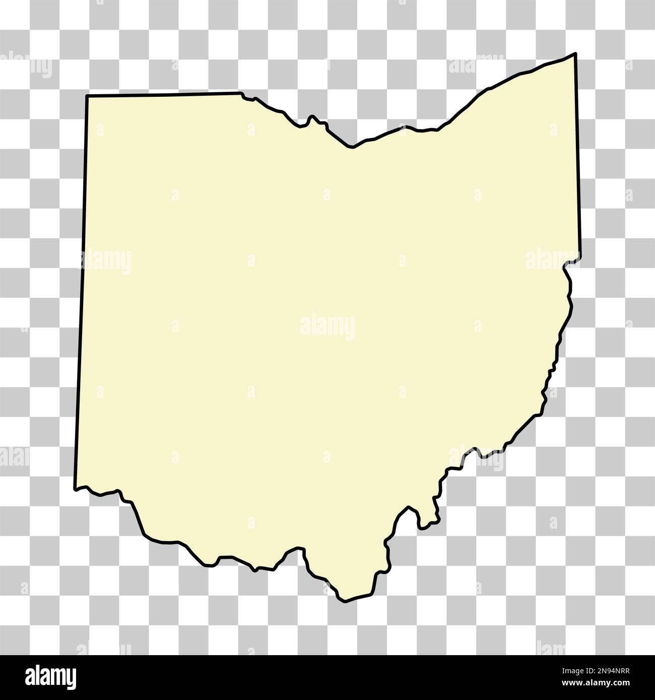 Ohio Shape Vector