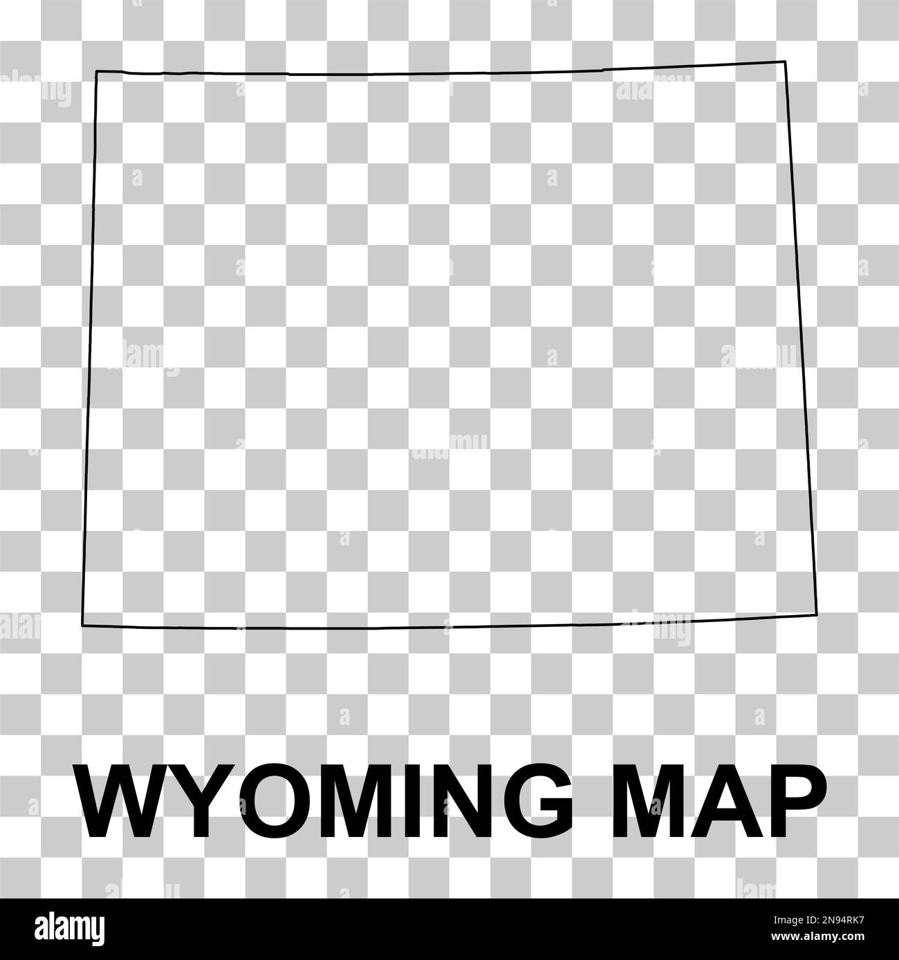 Wyoming map shape united states - Wyoming Map Shape United States Of America Flat Concept Icon Symbol Vector Illustration 2N94RK7 