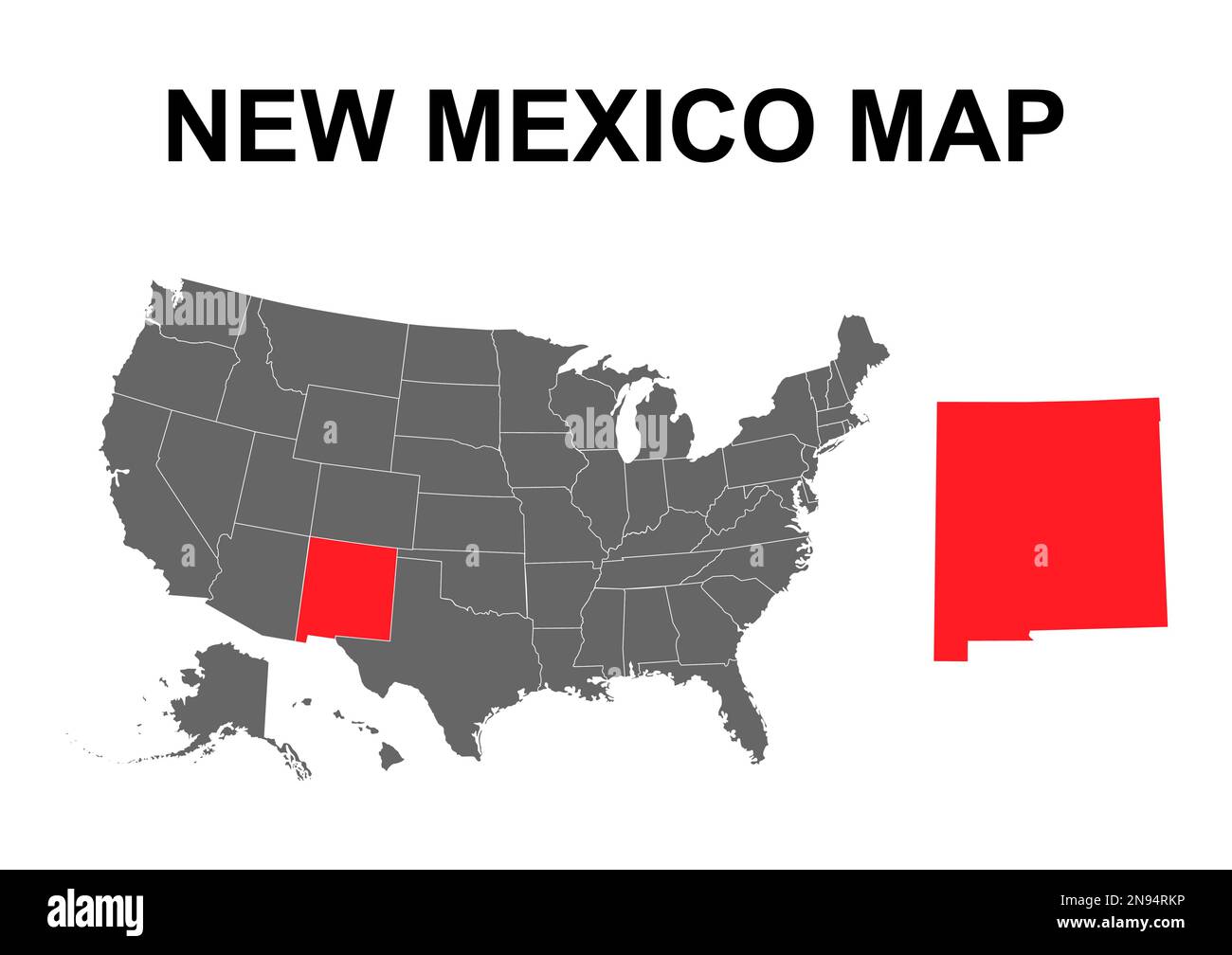 New Mexico map united states of - New Mexico Map United States Of America Flat Concept Icon Symbol Vector Illustration 2N94RKP 