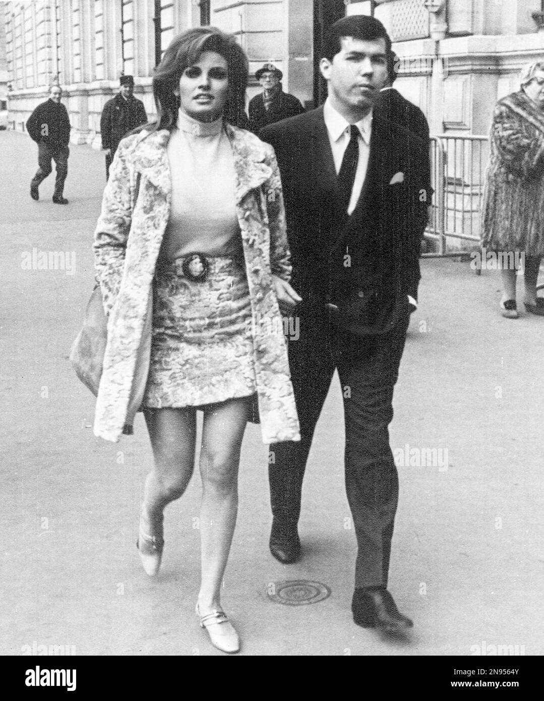 Film star Raquel Welch and her manager, Patrick Curtis, leave ...