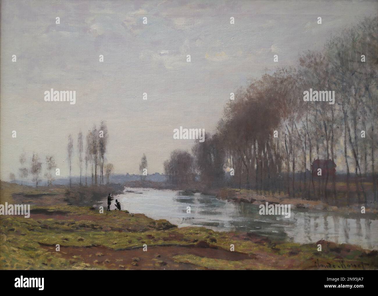 The petit Bras of the Seine at Argenteuil by French Impressionist ...