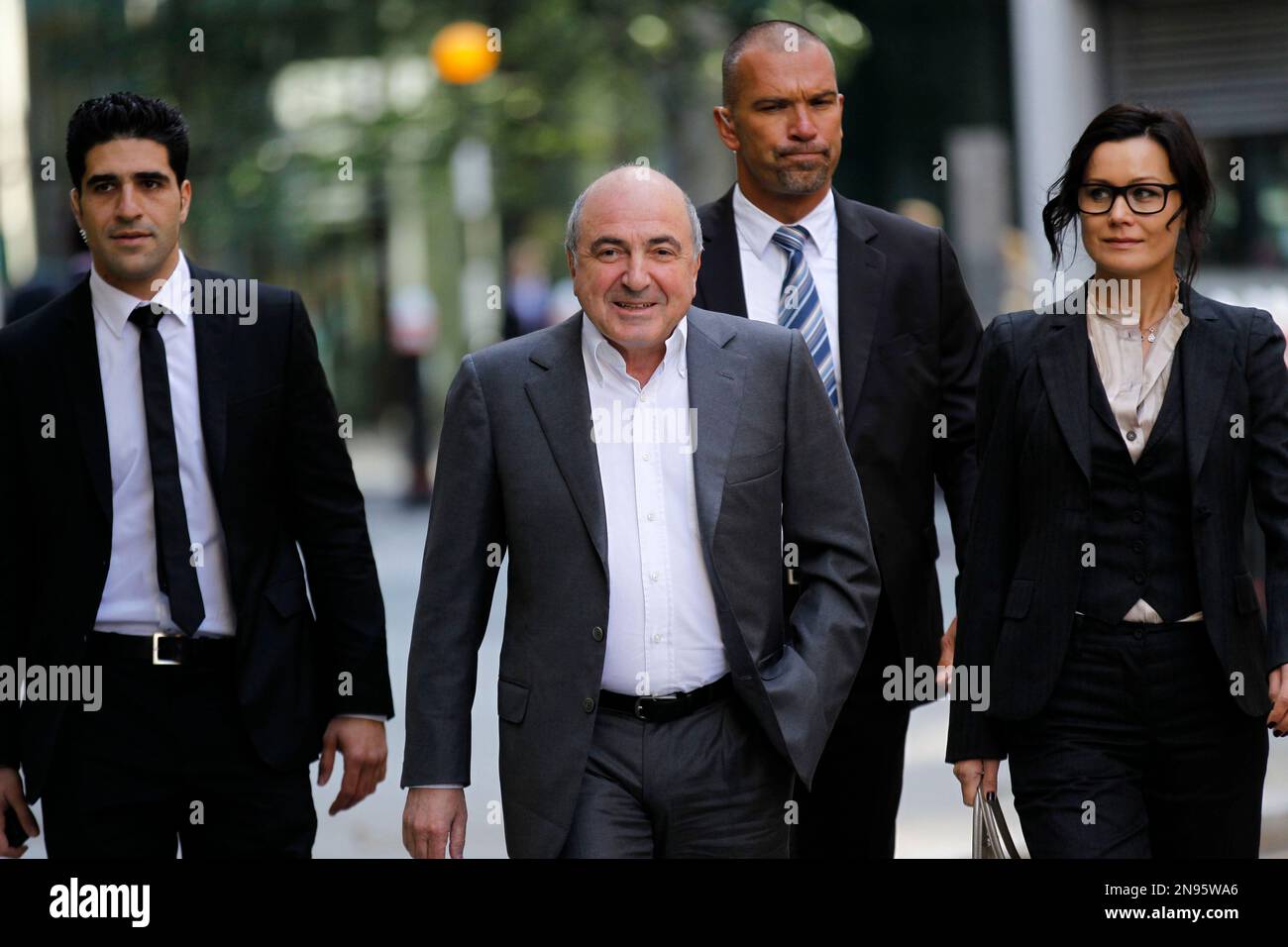 Russian Tycoon Boris Berezovsky, Second From Left, Arrives At The High ...