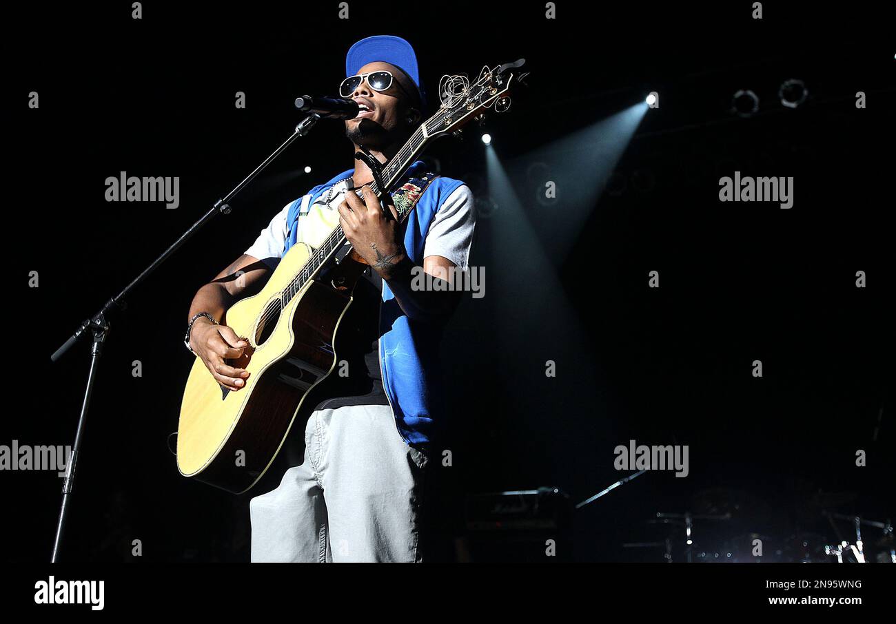 American Rapper Bobby Ray Simmons, Jr., better known by his stage name B.o.B performs at The