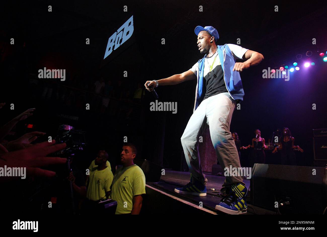 American Rapper Bobby Ray Simmons, Jr., better known by his stage name B.o.B performs at The