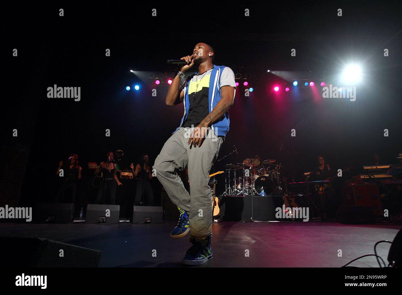 American Rapper Bobby Ray Simmons, Jr., better known by his stage name B.o.B performs at The