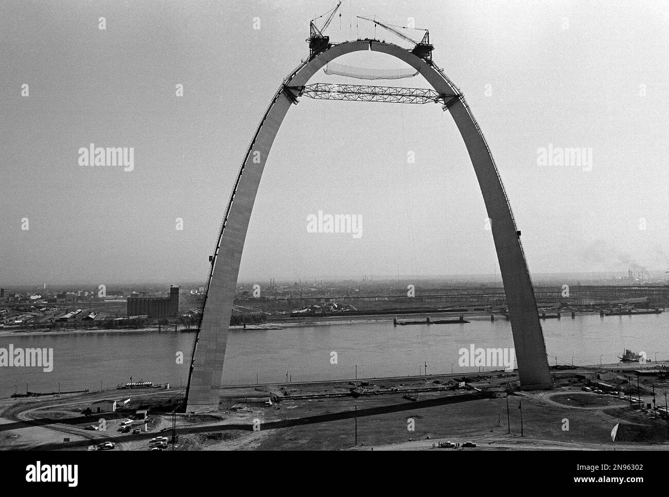 The 630foot tall Gateway Arch, symbol of the gateway to the West