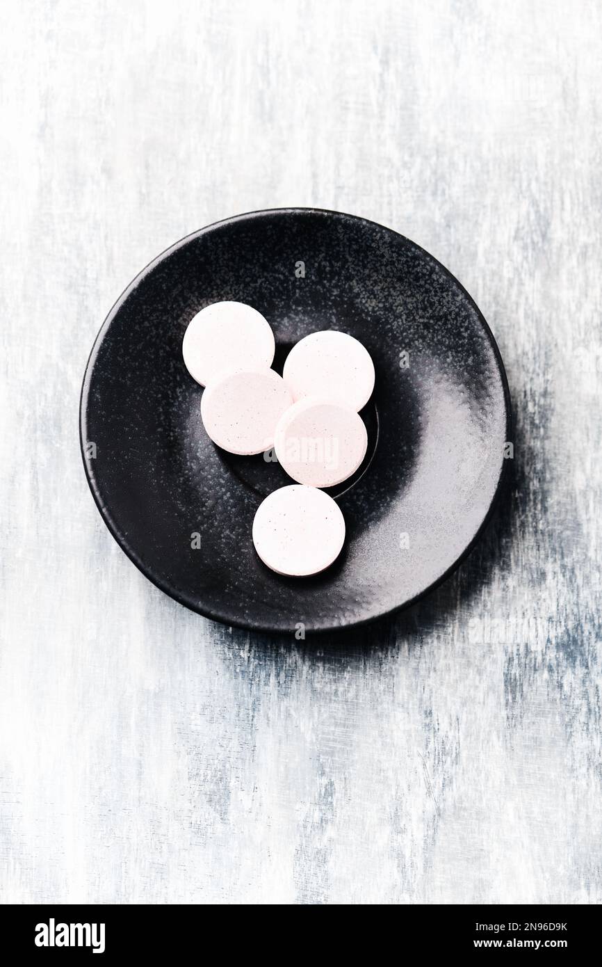 Collagen effervescent Tablets. Supplement to support collagen