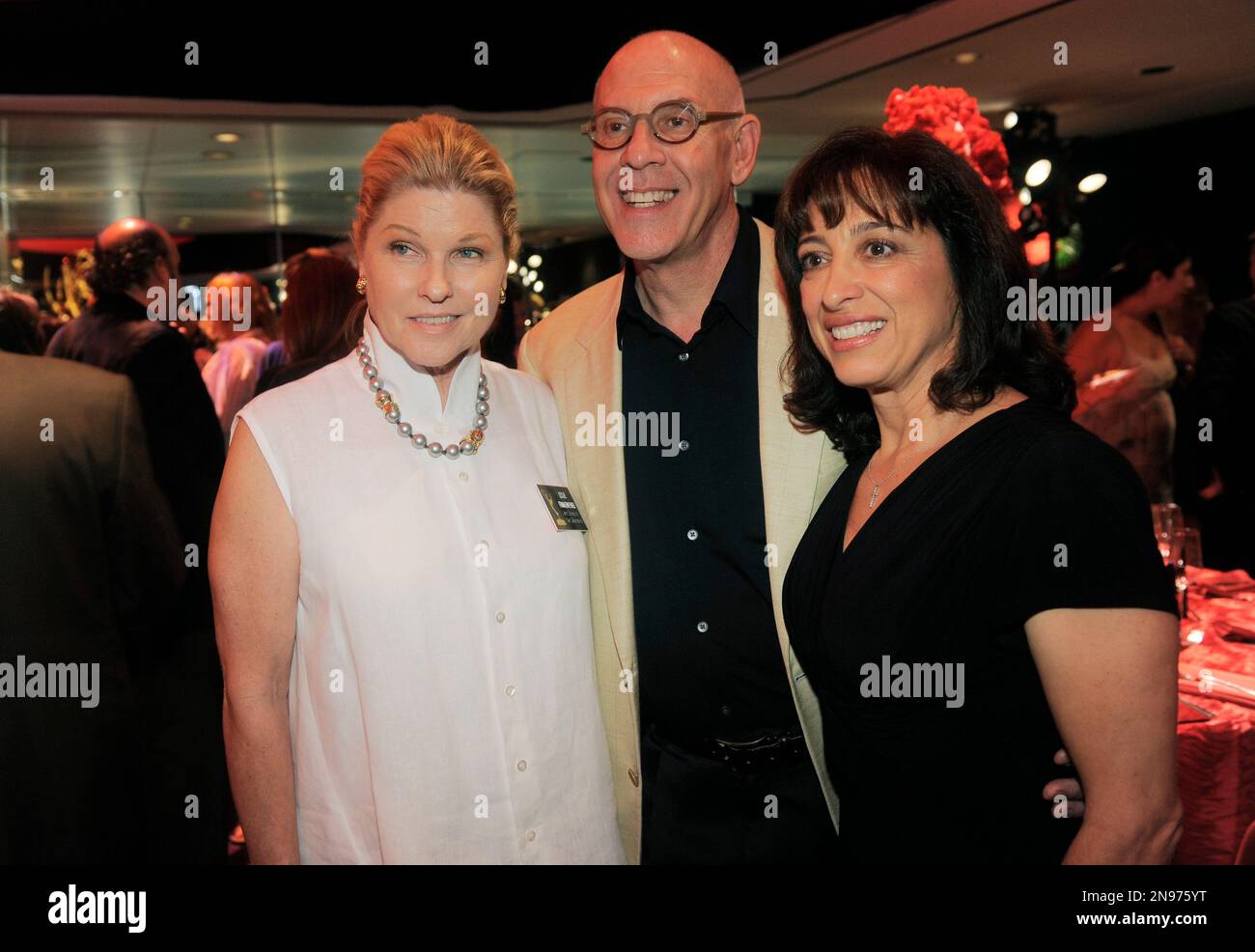 Governors Ball Chair Joe Stewart, center, poses with vice chairs Leslie