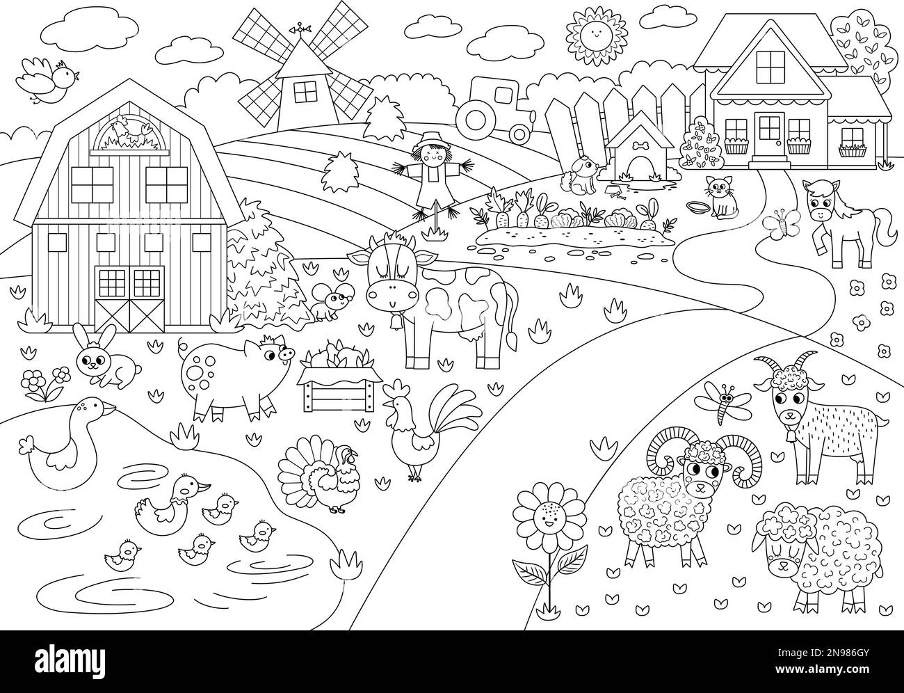 black-forest-pasture-stock-vector-images-alamy