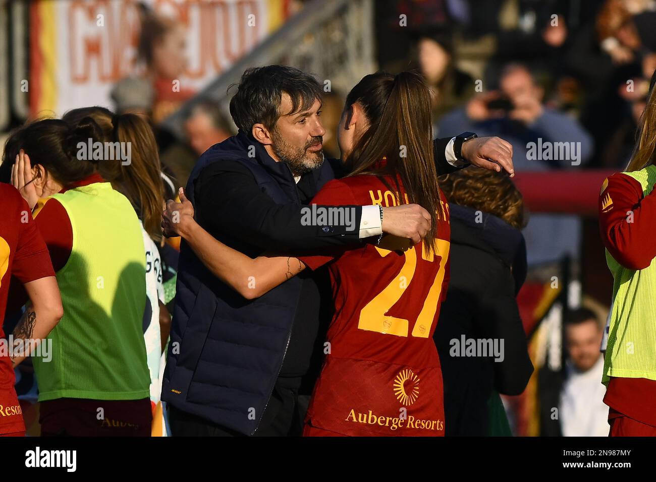 Alessandro Spugna of A.S. Roma Women during the 17th day of the Serie A  Championship between