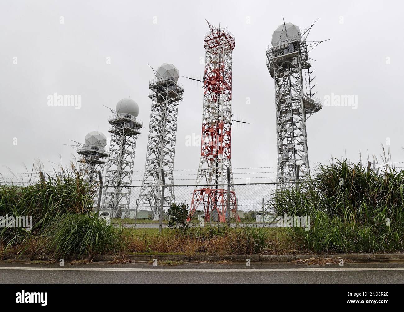 Photo taken on Feb. 7, 2023, shows a Japan Self-Defense Forces radar ...