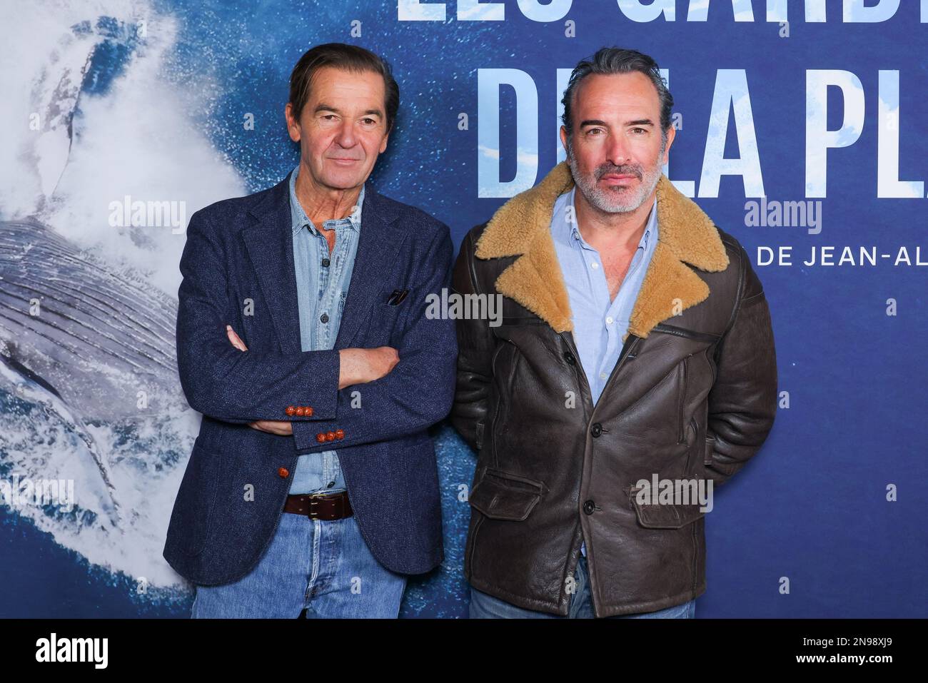 Director Jean-Albert Lievre and Jean Dujardin attending Les Gardiennes