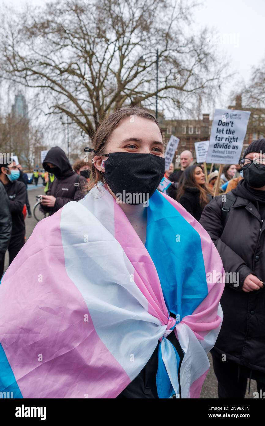 Pro LGBT+ Counter a Far Right Protest outside Tate Britain to stop Drag ...