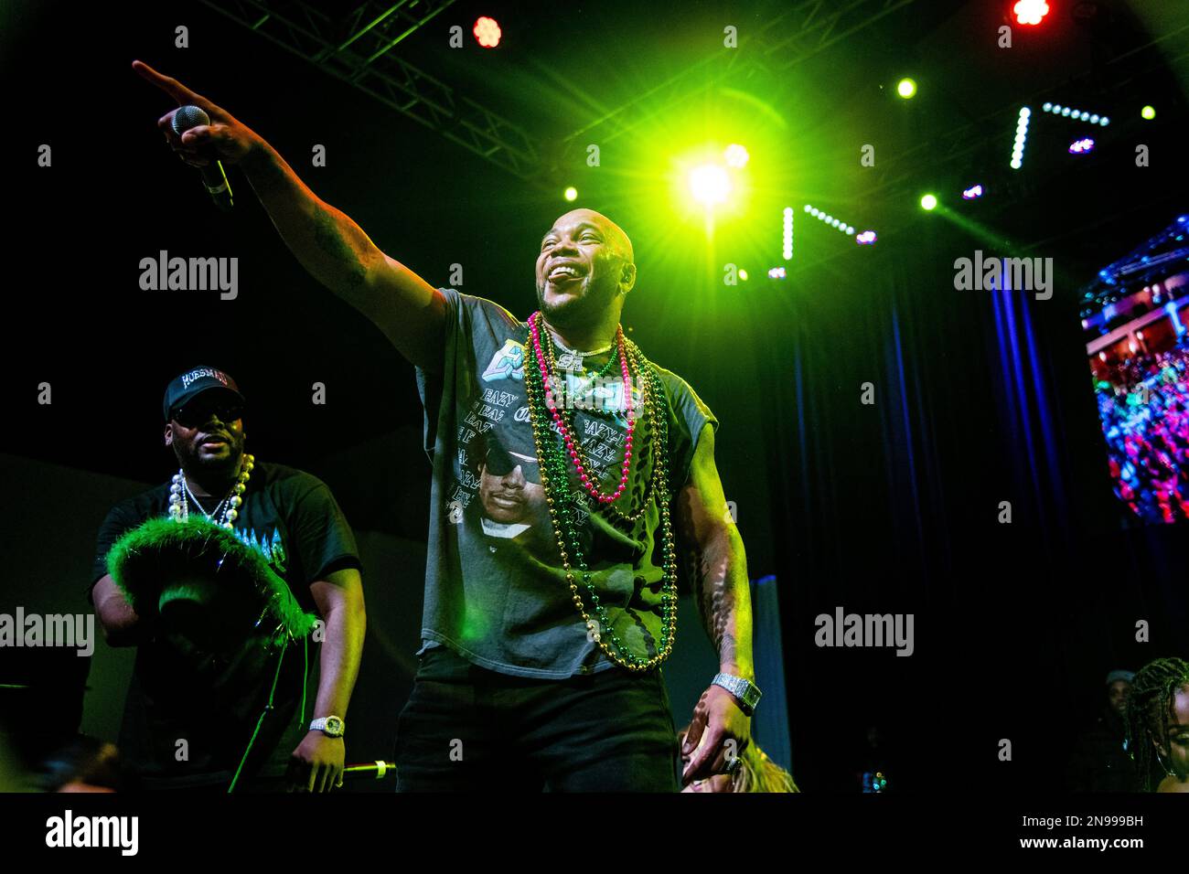 Flo Rida performs during Shorty Gras presented by the Krewe of Freret ...