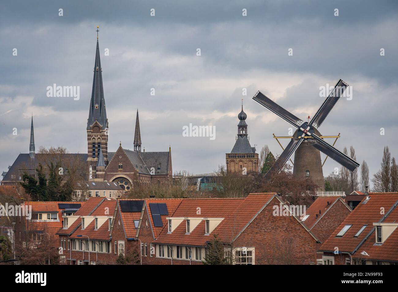 George Hanbury Kriminel form Windmill and solar panels hi-res stock photography and images - Alamy
