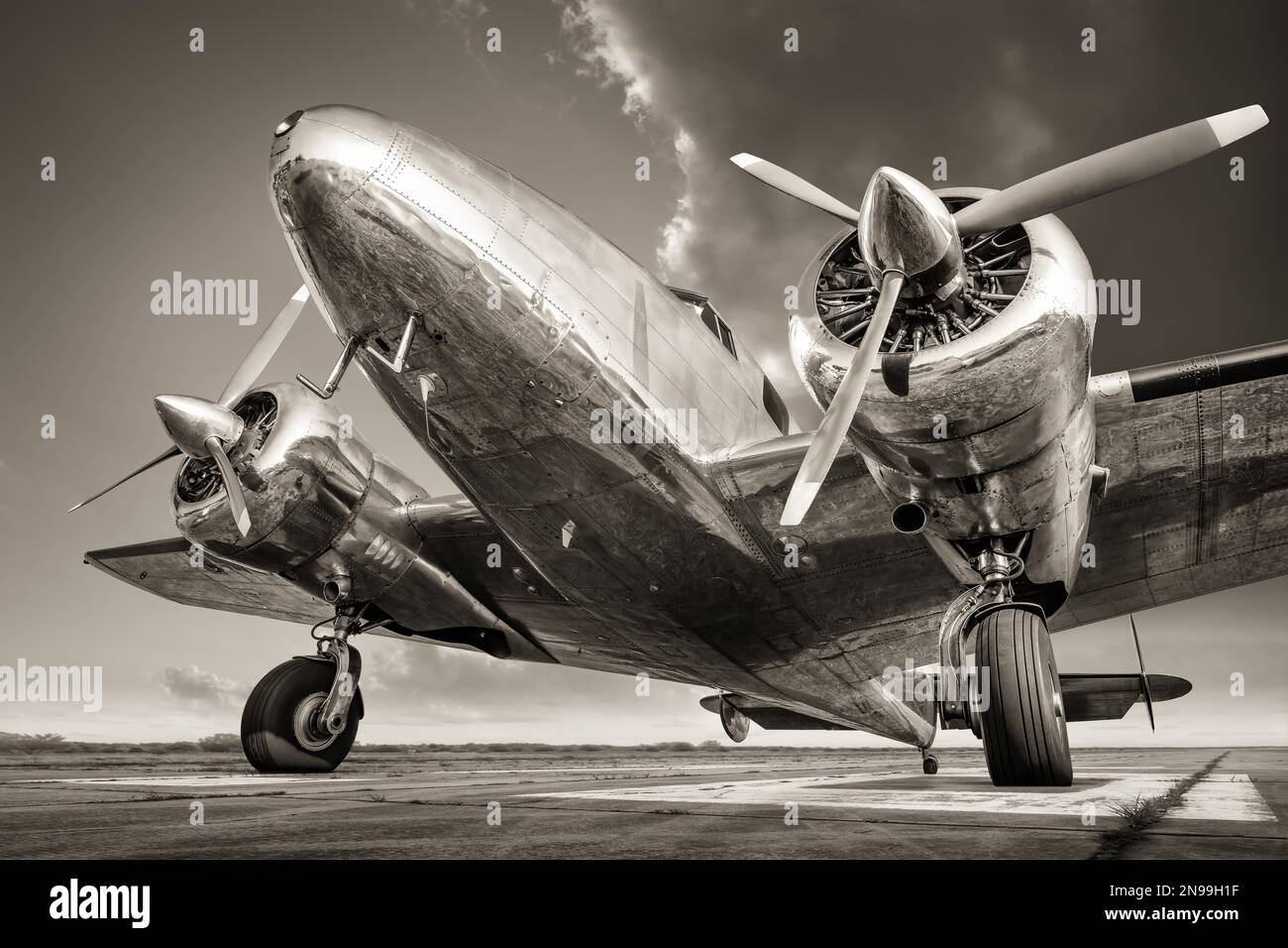 Vintage aircraft cockpit detail retro hi-res stock photography and ...