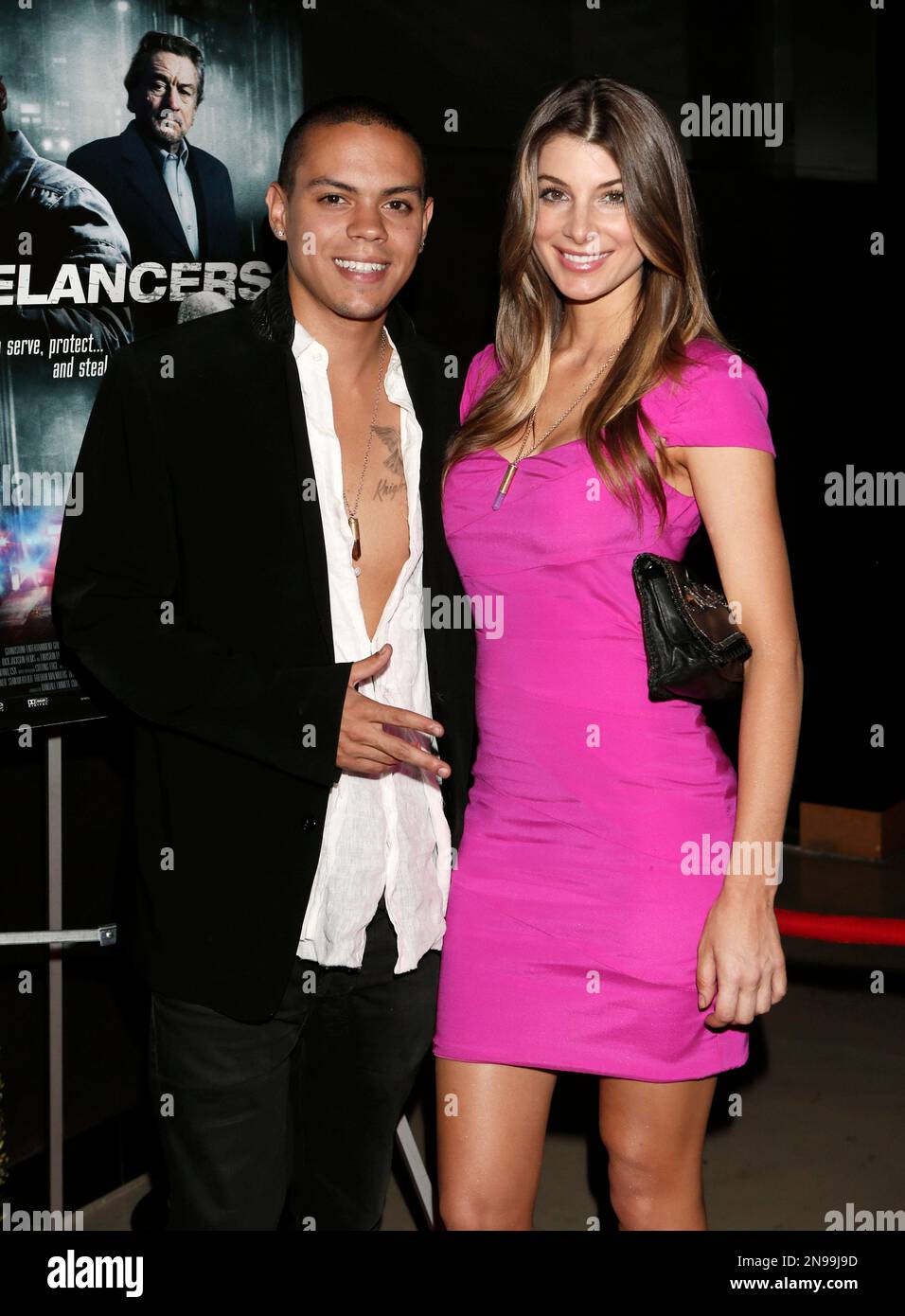 Evan Ross and Cora Skinner attend the Los Angeles Screening of ...