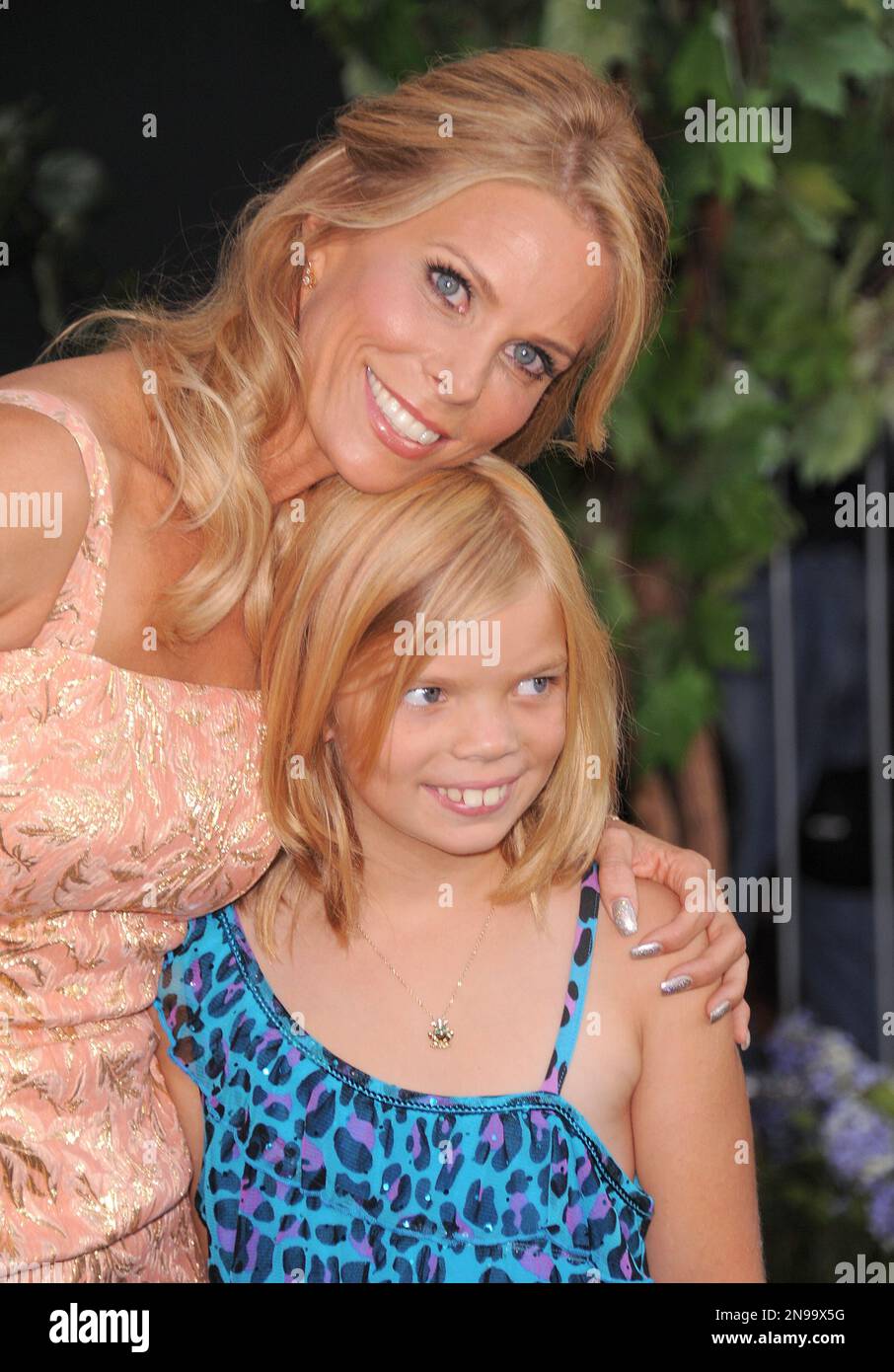 Cheryl Hines and her daughter Catherine Rose Young attends the world