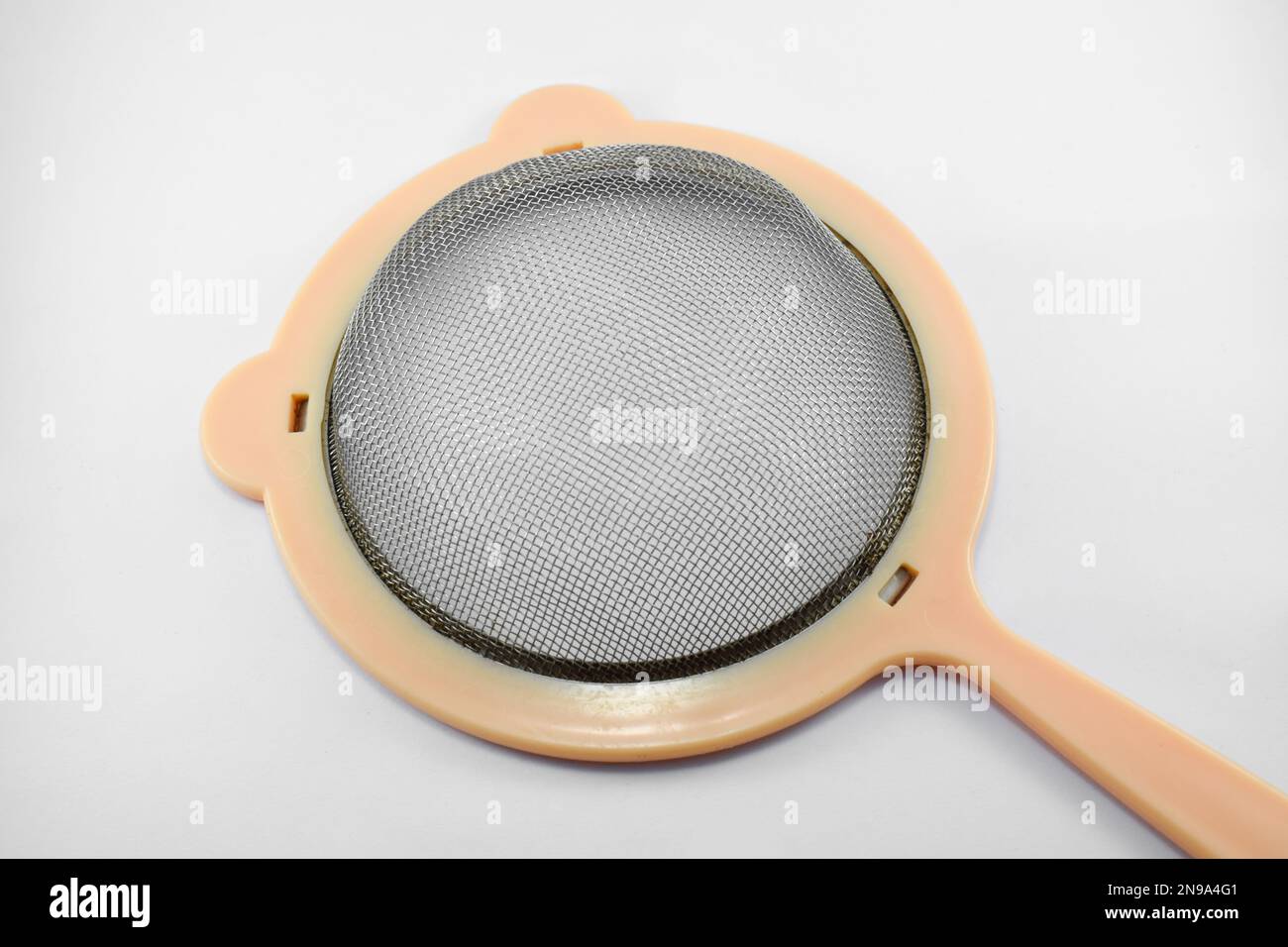 Metal or stainlesssteel kitchen strainer, kitchen tool, isolated on