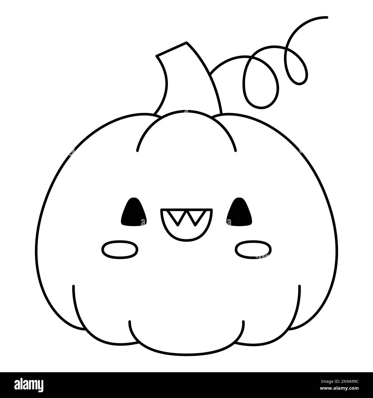 Cute Pumpkin Clipart Black And White