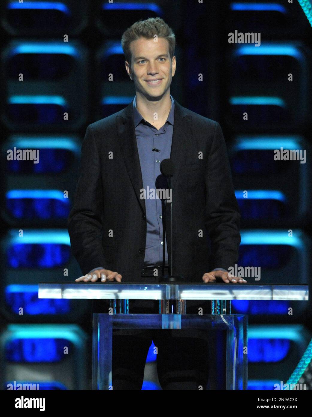 Anthony Jeselnik appears on stage at the Comedy Central "Roast of