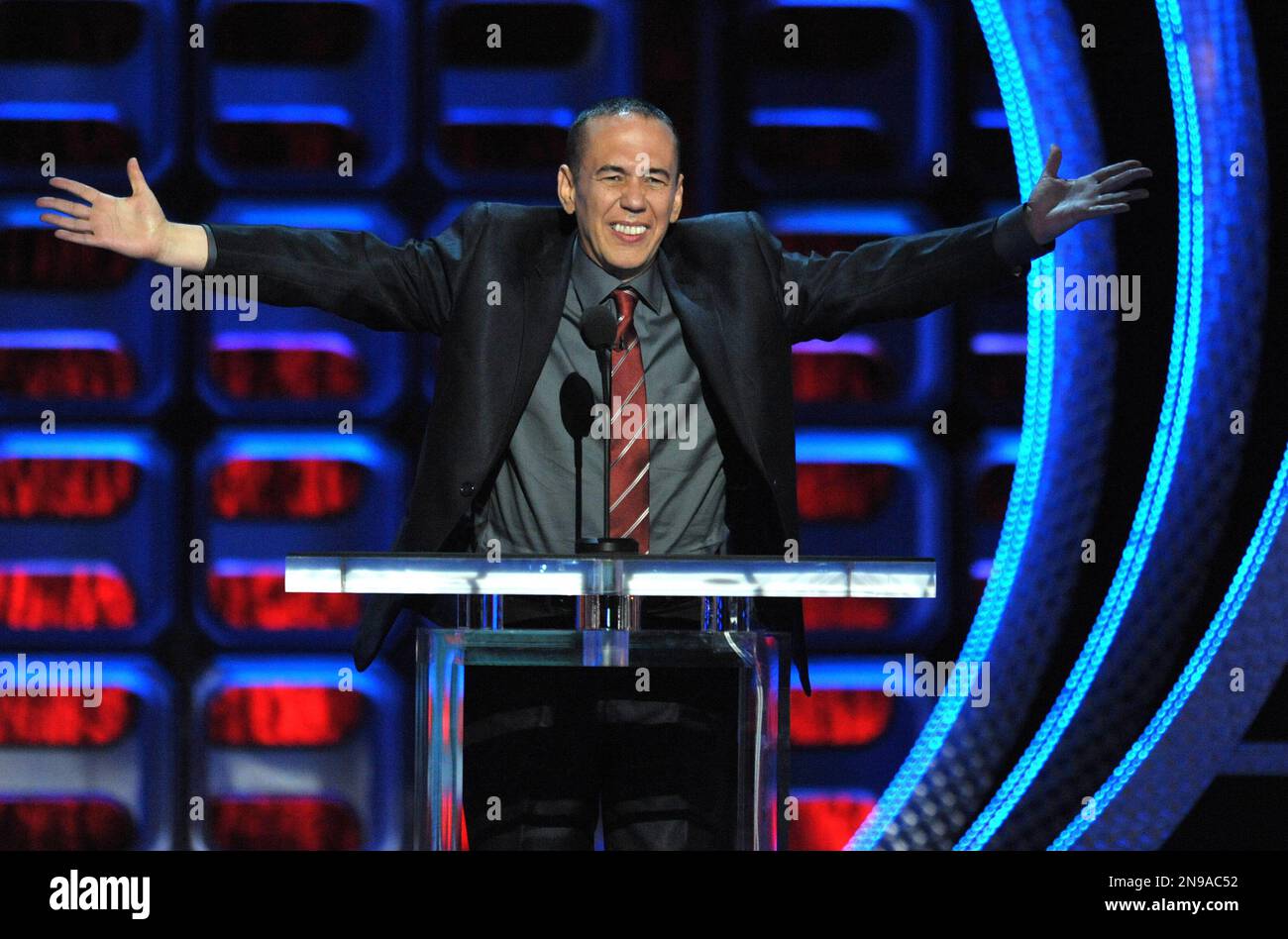 Gilbert Gottfried appears on stage at the Comedy Central "Roast of