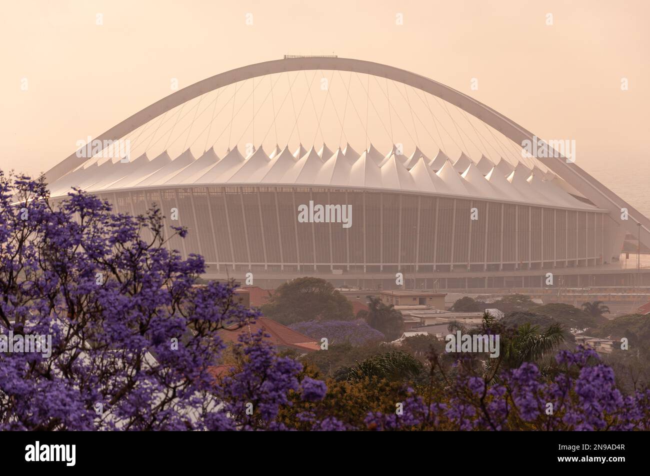 Moses Mabhida Stadium, Durban South Africa, spring 2010. Stock Photo