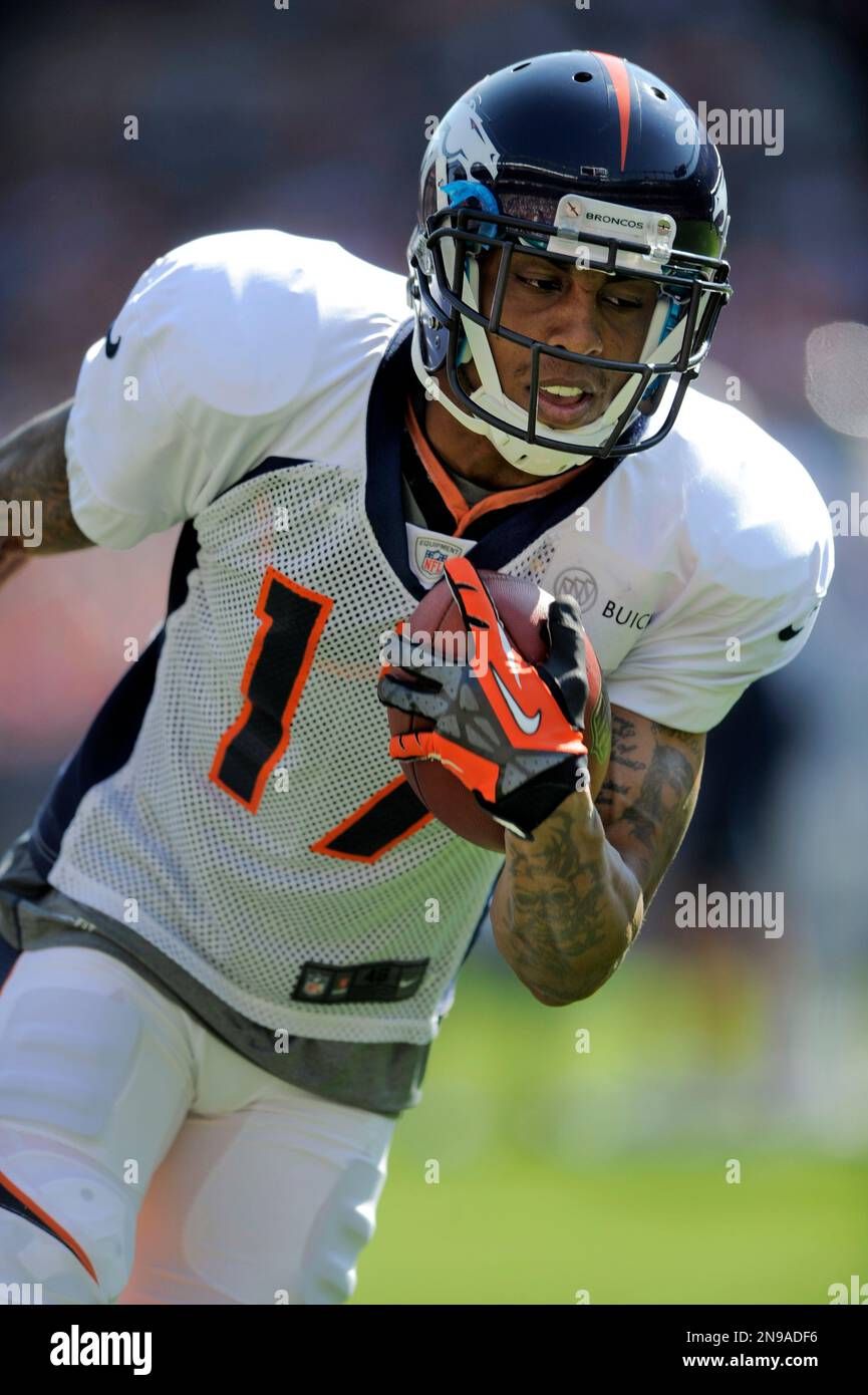 September 15, 2013: Denver Broncos wide receiver Andre Caldwell (12) nakes  a 36 yard reception as New York Giants free safety Ryan Mundy (21) and New  Stock Photo - Alamy