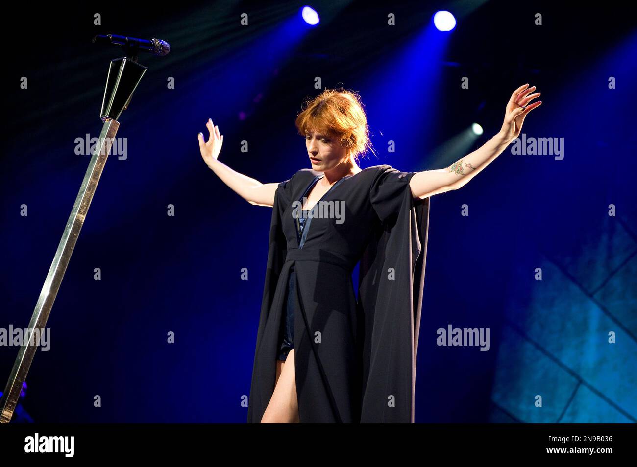 Singer Florence Welch of Florence + the Machine performs at the Molson ...