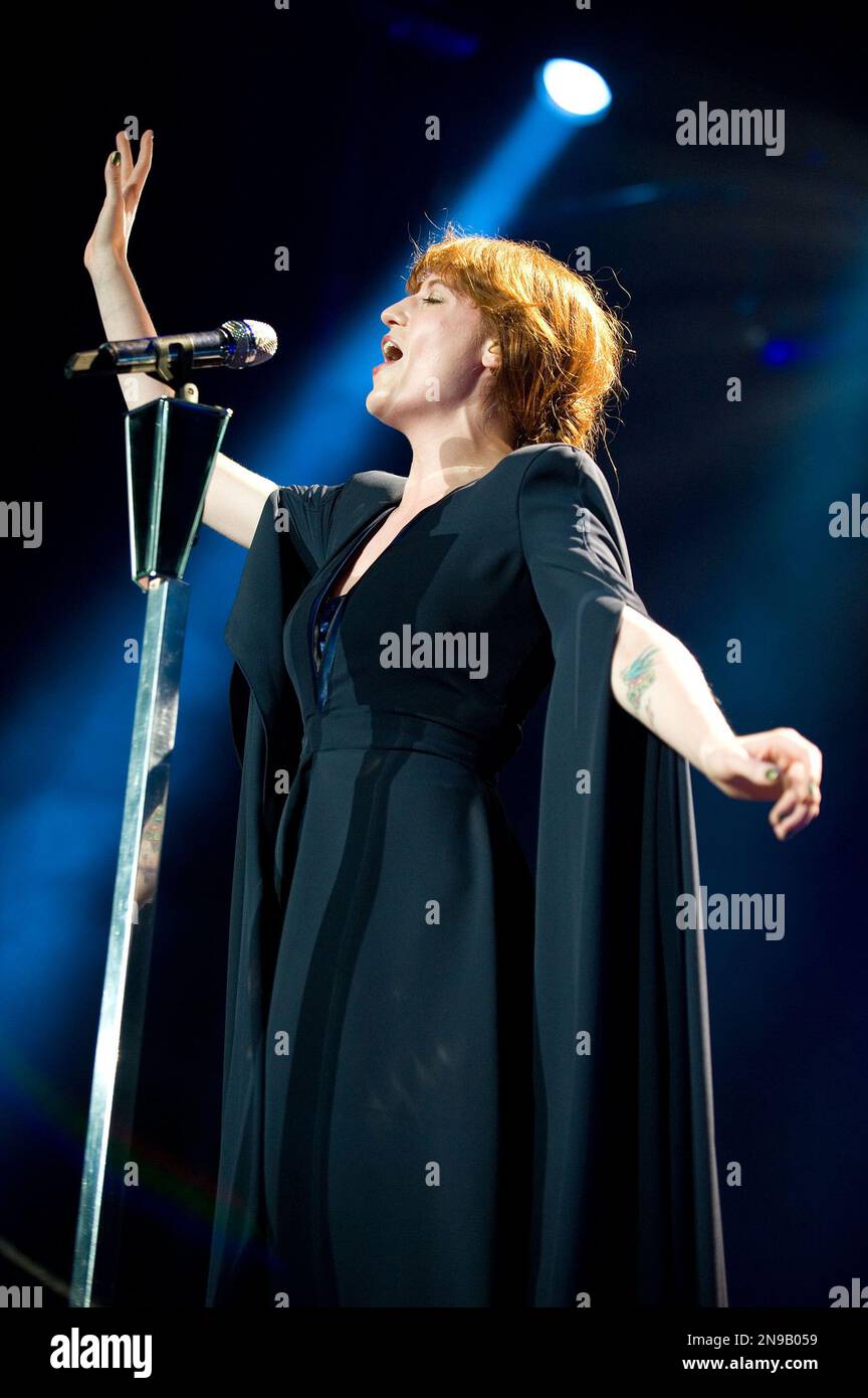Singer Florence Welch of Florence + the Machine performs at the Molson ...