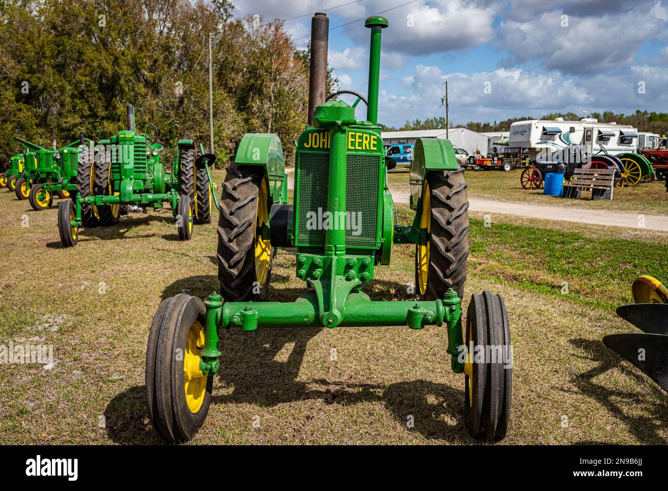 1937 john deere model a tractor hi-res stock photography and