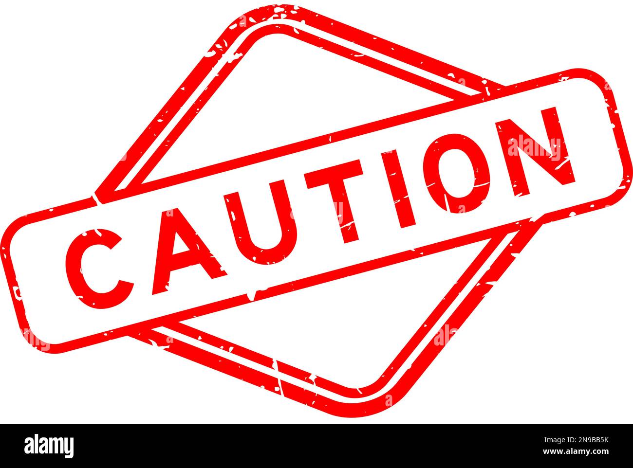 Grunge red caution word rubber seal stamp on white background Stock Vector Image & Art Alamy