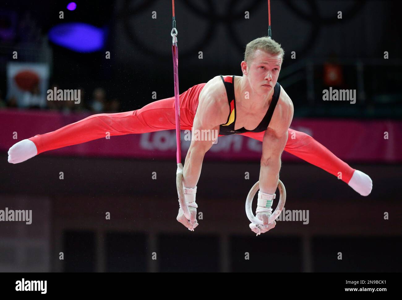German gymnast Fabian Hambuchen during the artistic gymnastics men's