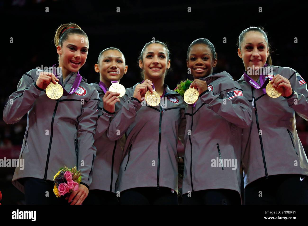 U.S. gymnasts McKayla Maroney, Kyla Ross, Alexandra Raisman, Gabrielle