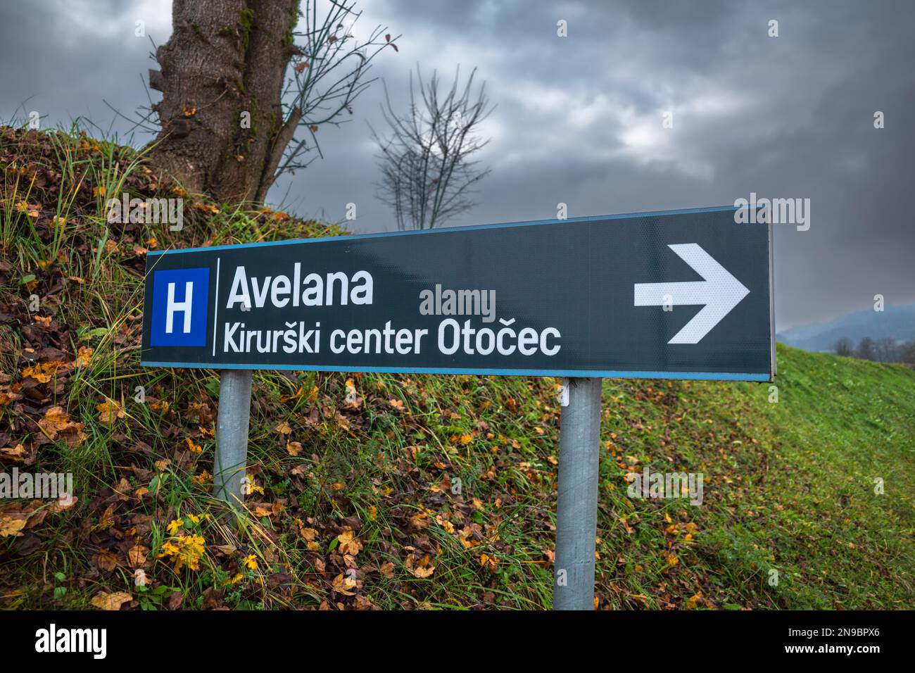 Otocec, Slovenia - November 11, 2022: Avelana is a surgical center, specialized in varicose veins in Otocec by Novo mesto. Stock Photo