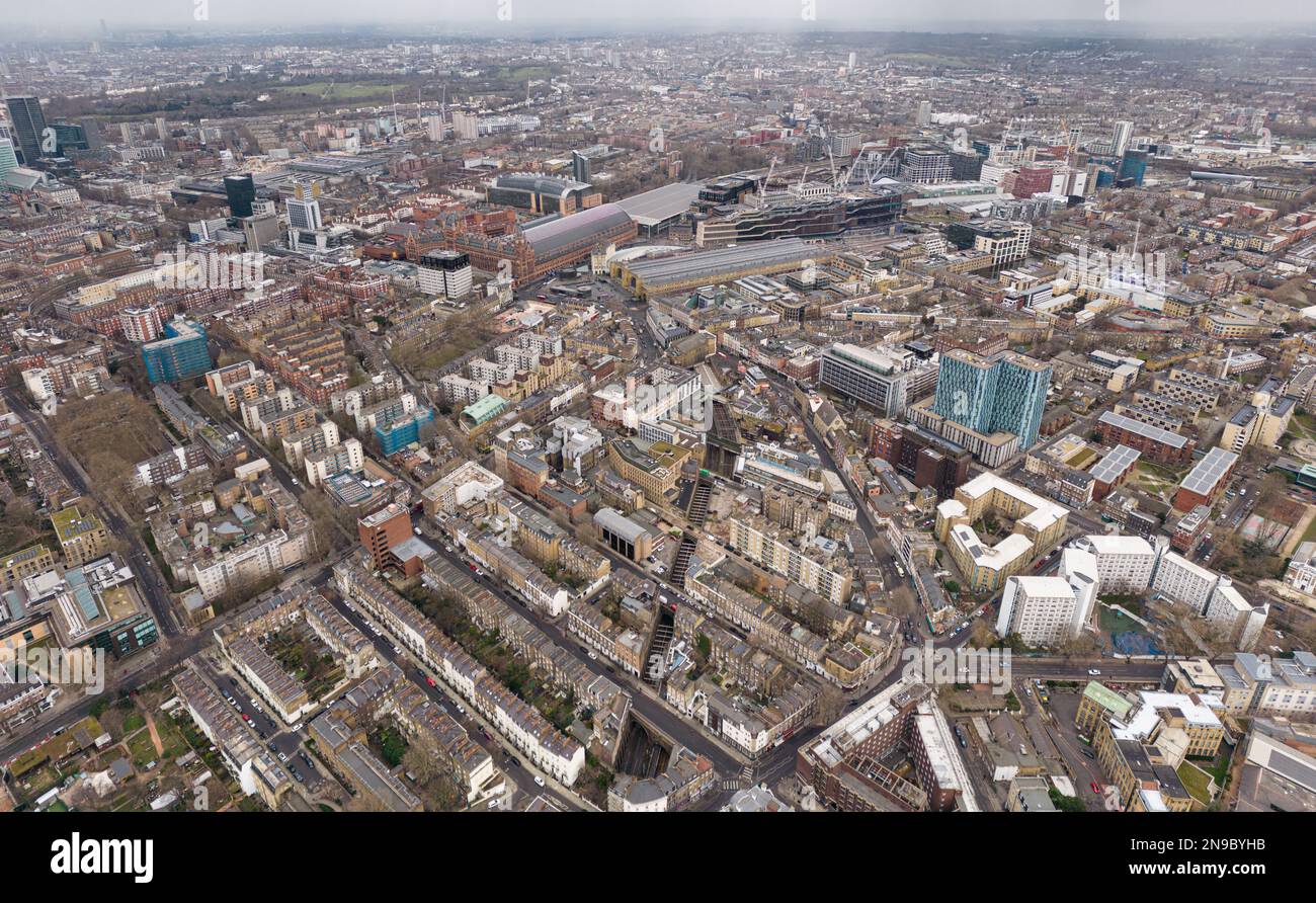 Towards King's Cross St. Pancras, London Stock Photo Alamy