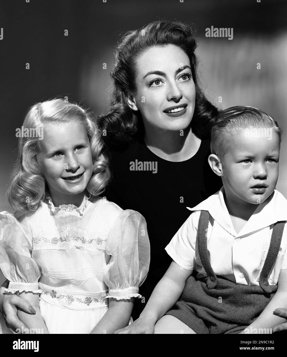 Joan Crawford And Her Adopted Children Christina Aged Three And One 