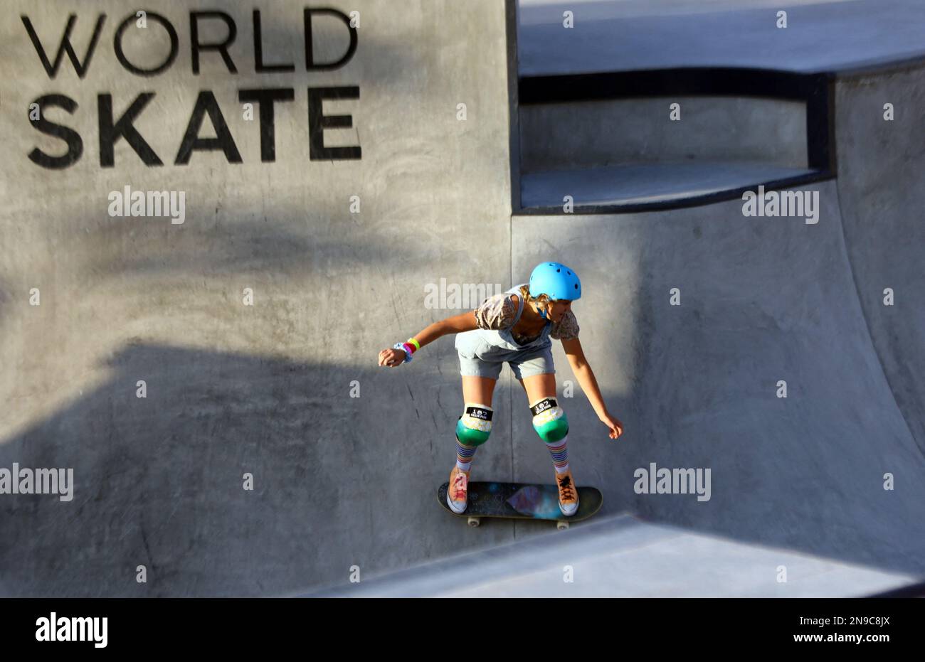 World Skateboarding Tour - 2022 World Championships - Al Jada Skate Park,  Sharjah, United Arab Emirates - February 12, 2023 Bryce Wettstein of the  U.S. in action REUTERS/Rula Rouhana Stock Photo - Alamy