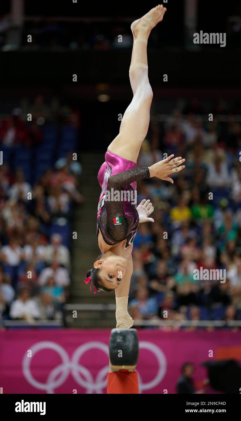 Mexican Gymnast Elsa Garcia Rodriguez Blancas Performs On The Balance Beam During The Artistic