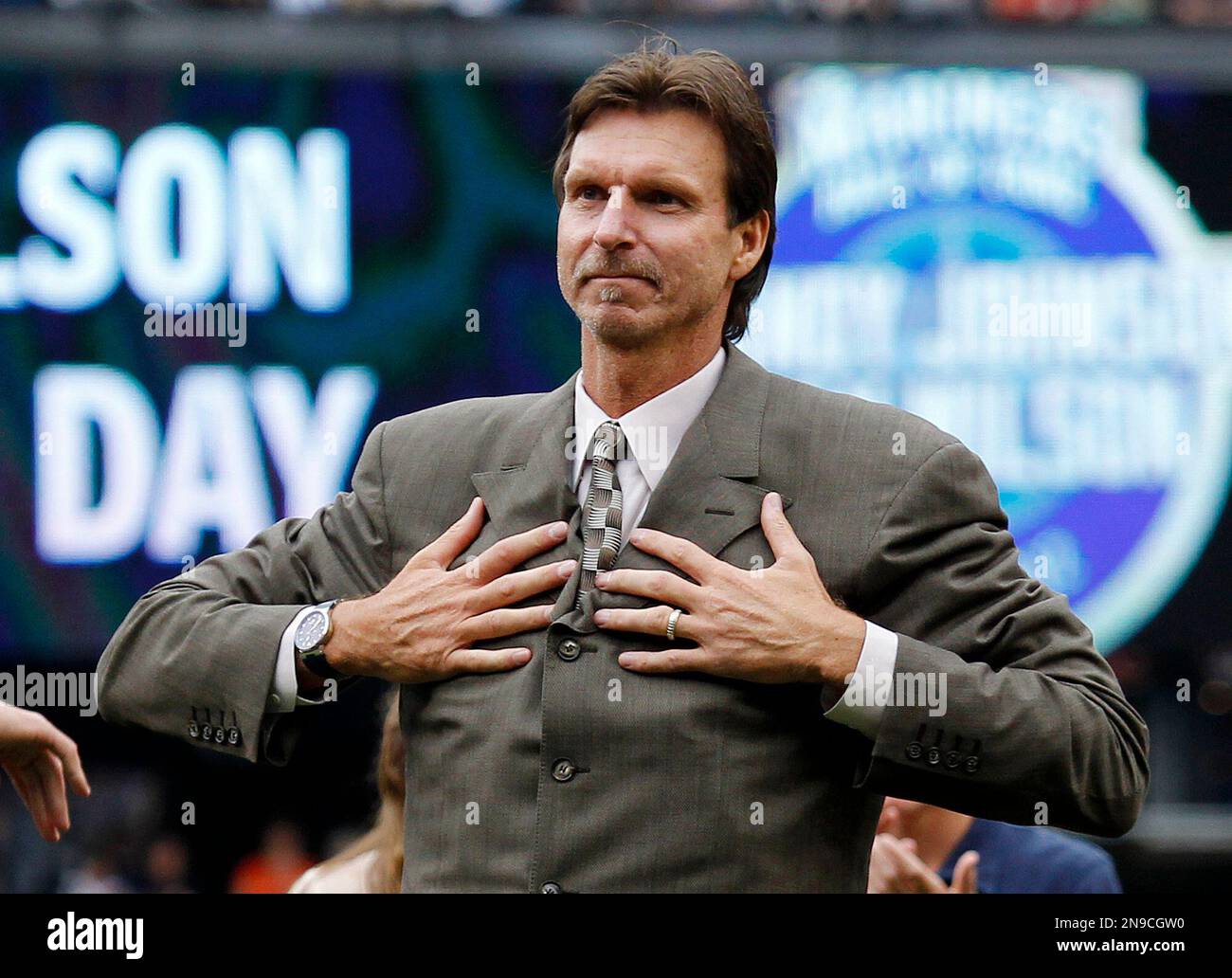 Randy Johnson & Dan Wilson inducted into Mariners Hall of Fame