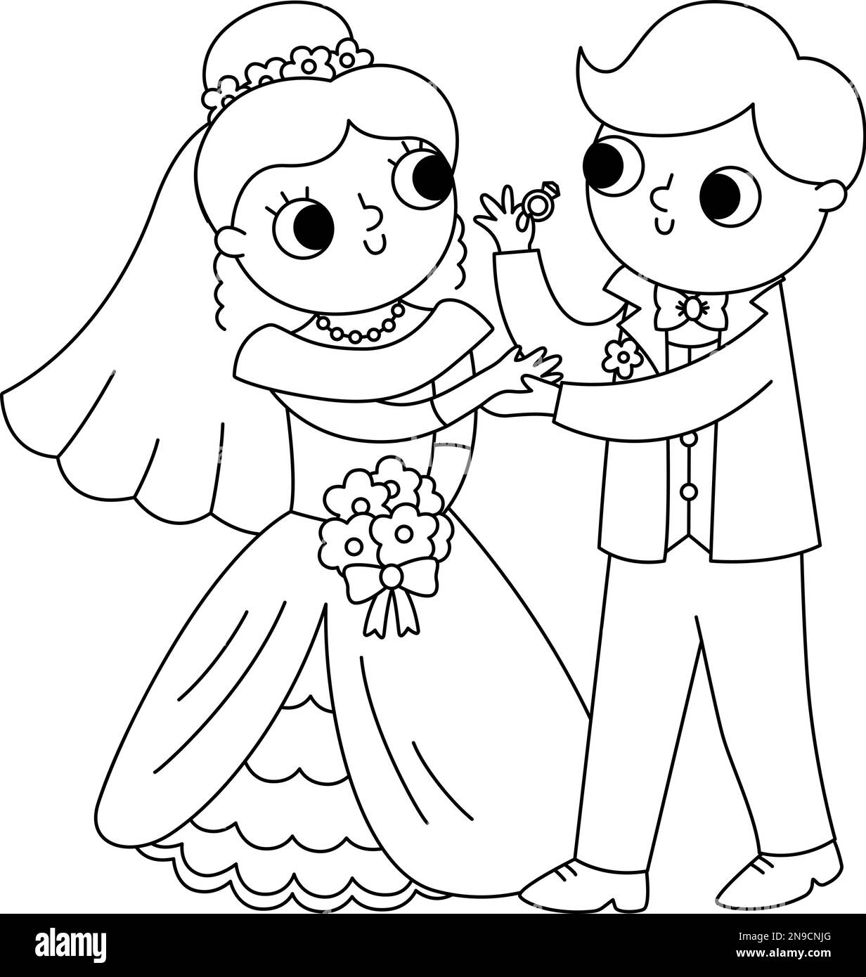 Wedding Ceremony Clipart Black And White