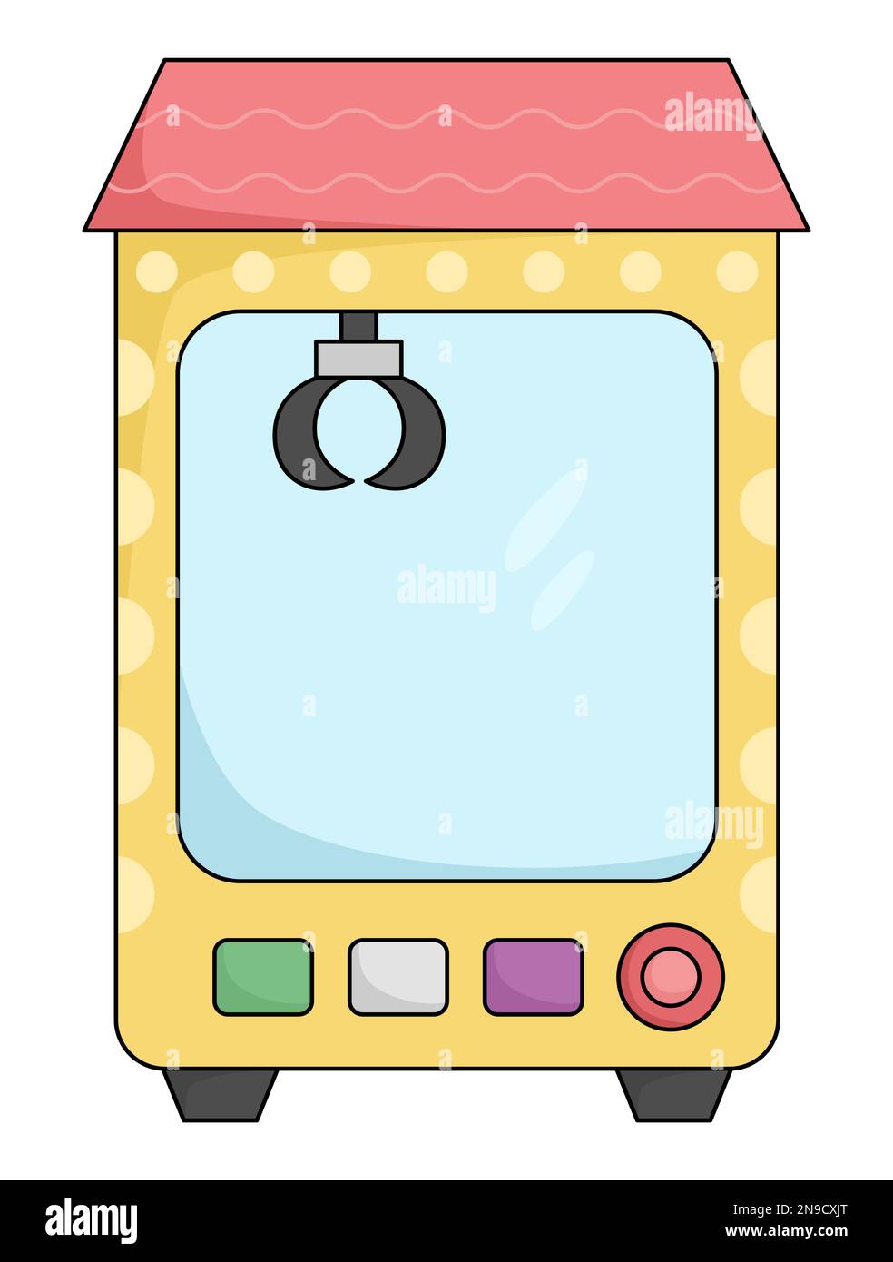 Vector kawaii toy vending machine icon for kids. Cute gadget illustration.  Funny cartoon gambling game Stock Vector Image & Art - Alamy