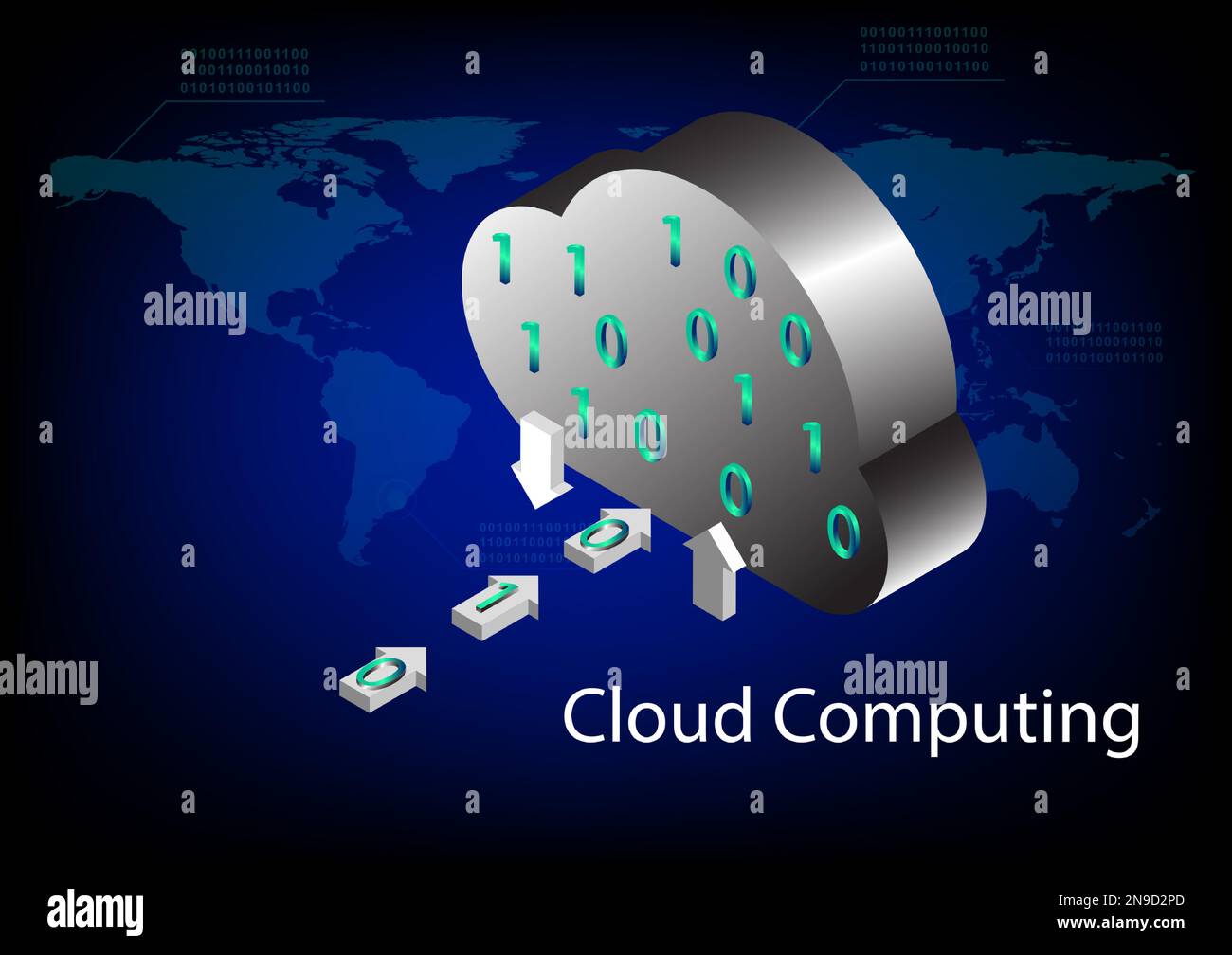 graphics vector Cloud computing concept data transfer cloud symbol for ...